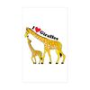 CafePress Giraffe And Baby Cp Sticker (Rectangle 10 pk)