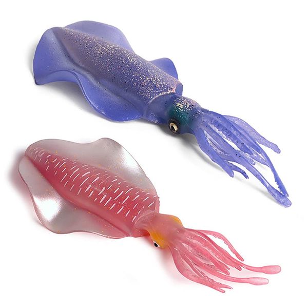 DOYIFun Realistic Reef Squid Model Toys, Simulated Sea Life Animals Figurine Collection Sea Creature Science Educational Props