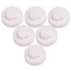 100x White Hex TEK Roofing Cover Caps for 16mm Washer/Coverage & 8mm Recess