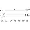 BGS 1228-15 | Combination Spanner | extra long | 15 mm