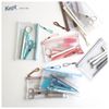 Kept Raymay Fujii KPF6031LN Pencil Case, Clear Pen Case, Light Gray