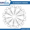 10 Pcs Mosquito Hemostat Locking Forceps 5 Curved & 5 Straight German Grade