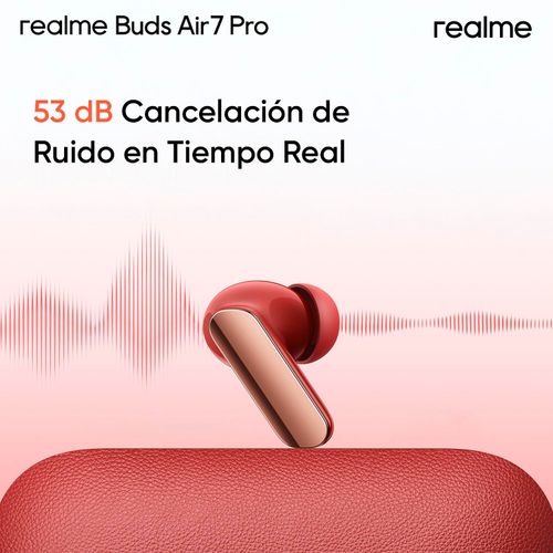 realme Buds Air 7 Pro with Ai Live Translation, 11mm+6mm Dual-dac Driver, 48 Hrs Playtime, 53 dB ANC, LHDC, 45Ms Low Latency, 360° Spatial Audio, IP55 Dust & Water Resistant, BT 5.4 - (Glory Beige)