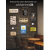 schilderkreis24 – Tin Sign Work "Barbier" Decorative Gift Idea Man 18 x 14 cm