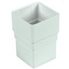FLOPLAST 65mm Square Downpipe Socket - White