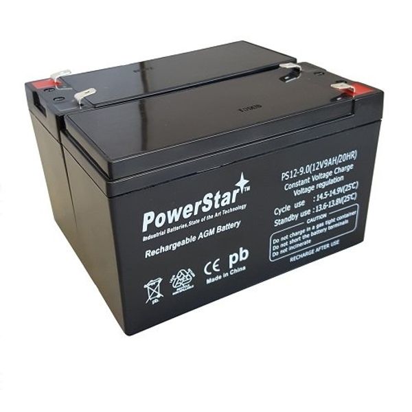 PowerStar Replacement UB1290 12V 9Ah Compatible with APC UPS Computer Back Up Power Battery - 2 Pack