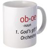 CafePress Oboe Definition Mug 11 oz (325 ml) Ceramic Coffee Mug