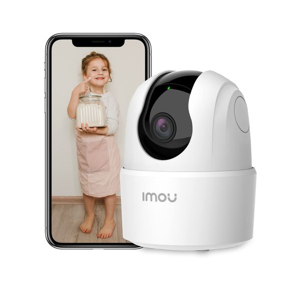 Imou 2K WiFi Security Camera Indoor Pet Dog Baby Camera with AI Human/Motion/Sound Detection, 360° Wireless IP Home Security Camera, Smart Tracking, Siren, Night Vision, 2-Way Audio, Works with Alexa