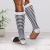 Ease Bold Pattern Gradient Compression Socks, 20-30mmHg Compression - Natural Stripe, X-Large