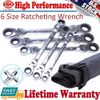 6Pack 8-19mm Metric Flexible Head Ratcheting Wrench Combination Spanner Tool Kit