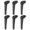 sourcing map 6pcs Adjustable Clamping Lever Handles M8 Female Thread Knobs Rotating Screw Locking Quick Release Ratchet Push Button Handle, Black