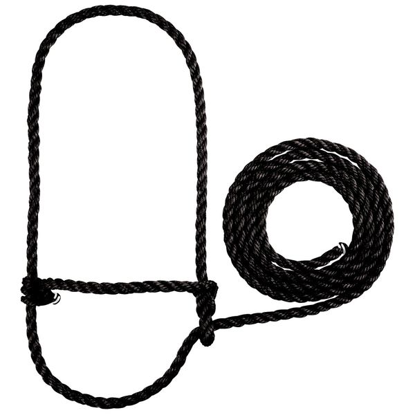 Weaver Leather Black Poly Rope Calf Halter