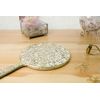 Plated Hand Mirror L Gold
