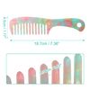 VOCOSTE Hair Comb Wide Teeth Antistatic For Thick Curly Hair Detangling Comb Hair Supplies Wet and Dry Multicolor 1pc