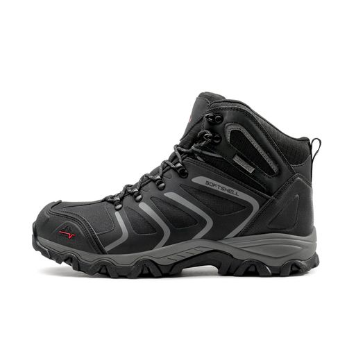 NORTIV 8 Men's Hiking Boots Waterproof Work Outdoor Trekking Backpacking Mountaineering Lightweight Trails Shoes Size 10.5 M US BLACK/DARK/GREY 160448_M Armadillo