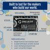 The Authentic Pocket Engineer - Small Metal Engineering Ruler Protractor Comp...