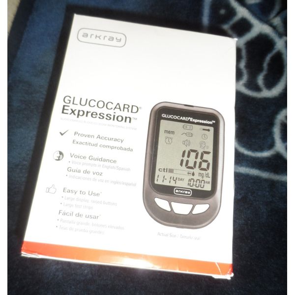 Arkray Glucocard Expression Blood Sugar Tester Meter For GLucose Care