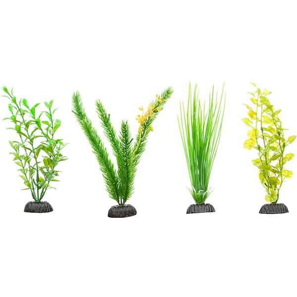 imagitarium Green Plastic Aquarium Plants Midground Value Pack