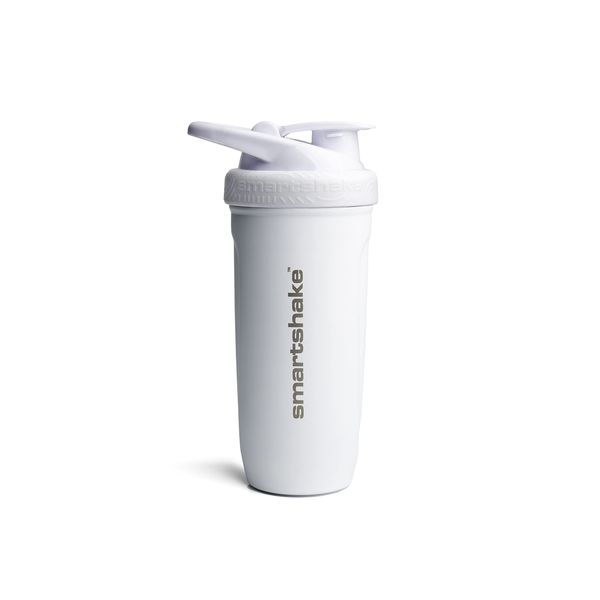 SmartShake Reforce (White) Stainless Steel Shaker 30 oz/ 30.4 fl oz (900 ml), Smart Shake, Reforce (White) Stainless Steel Shaker Bottle, Lightweight, Hygienic, Stylish, SUS304, Easy to Mix, Easy to