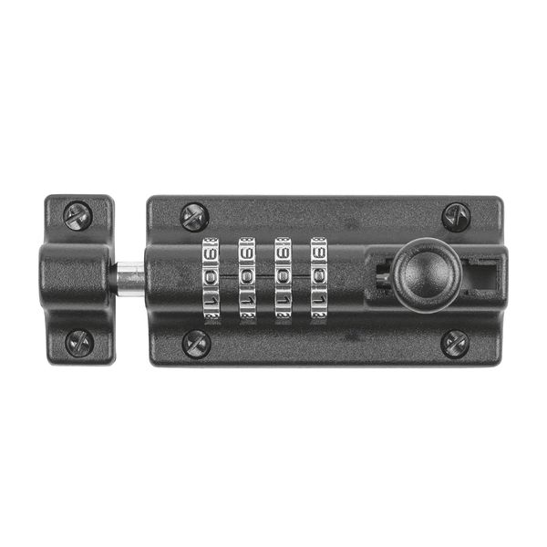 Kasp K62004D Combination Locking Bolt Padlock, Black/Silver