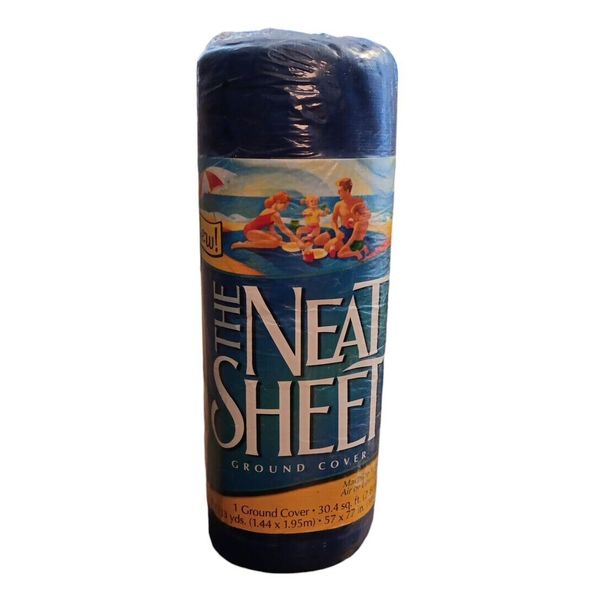 The Neat Sheet Ground Cover Machine Washable 57"x77” Pets Auto Picnic Beach Vtg