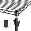 2 PCS 4-Tier Storage Rack Wire Shelving Unit 265 LB Capacity for Office Kitchen