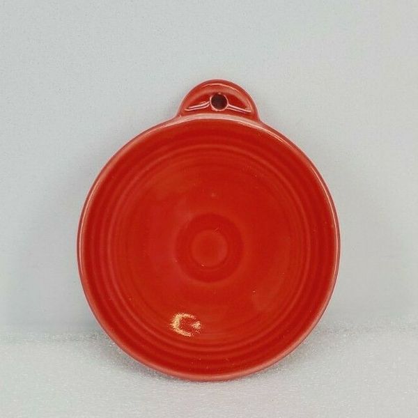 FIESTA WARE scarlet red CHRISTMAS ORNAMENT blank 
