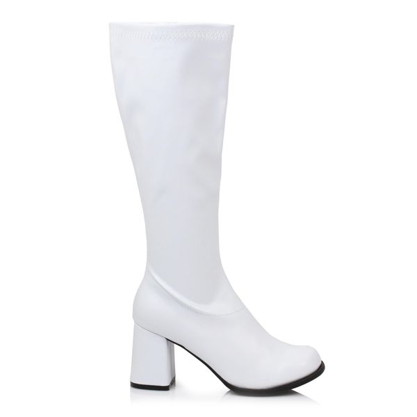 Ellie Shoes Women's Knee High Boot Fashion, White Matte, 8