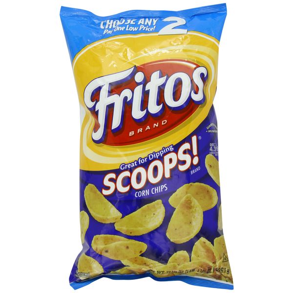 Fritos Corn Chips, Scoops, 17.5 Ounce