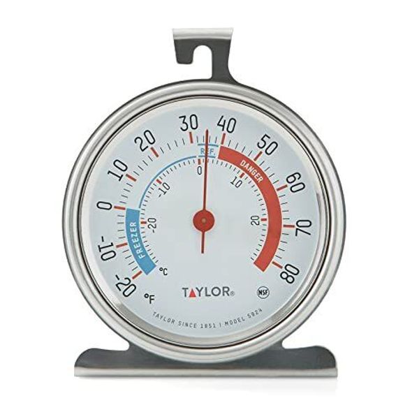 Large Dial Thermometer Freezer Refrigerator Temperature Gauge Food Safety Us