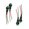 sourcingmap 2Pcs Round Wired Horn Momentary Push Button Switch DC 12-24V for Car