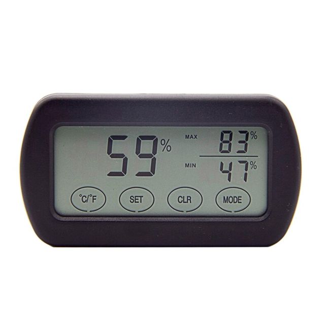 Reptile Terrarium Thermometer Hygrometer Max/Min Digital Display