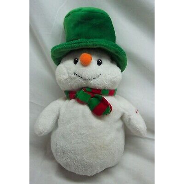 TY Pluffies SOFT CUTE SNOWMAN 9" Plush Stuffed Animal Toy 2006