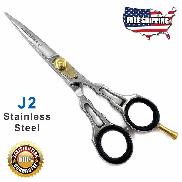 Professional Barber Salon Hair Cutting Scissors Razor Sharp Edge Shears (6 inch)