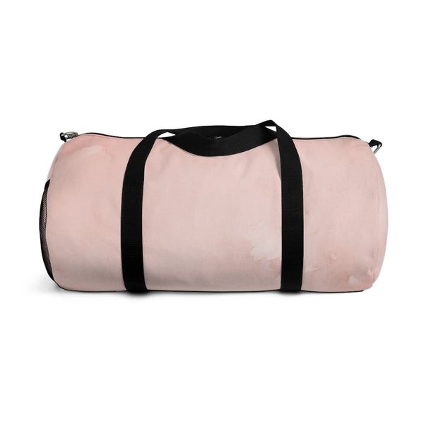 Duffel Bag, Carry on Luggage, Peach Marble - Large