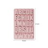 Jagowa Alphabet Mould - Chocolate Letter Mould Non-Stick Reusable Silicone Letter Mould for Baking Birthday Decoration(Pink)