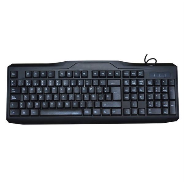 iMicro KB-US9851S USB Wired 108-Key Spanish Keyboard (Black)