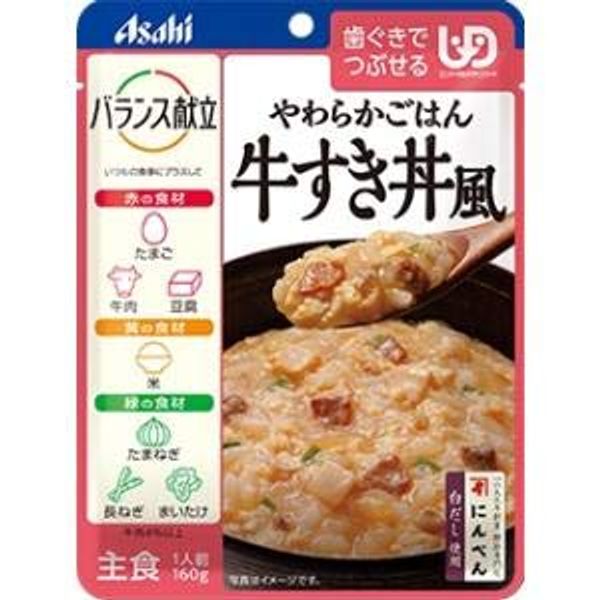 Asahi Group Foods Balance Menu, Soft Rice Beef Sukidon Style, 5.6 oz (160 g)