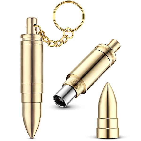 Gold Cigar Punch - Durable & Sturdy Keychain Cigar Cutter - Portable Cigar Draw Enhancer Tool in A Key Ring - Perfectly Handy for Travel