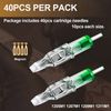 40PCS TONBAO Mixed Size Assorted #12 5M1 7M1 9M1 11M1 for Beginners and Professionals