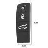 EMSea Car 3-Button Remote Key Rubber Pad Compatible with Cayenne/Compatible with Macan Auto Remote Key Fob Button Pad Replacement Key Case Shell Cover Protector Black