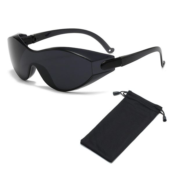 CHENGZI One-piece cycling goggles laser protective goggles (Gray)