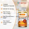 Magnesium Glycinate Tablets 400mg High Absorption Chelated by MENXI Capsules 2PC