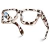 Blue Light Blocking Glasses Rectangle Chic Preppy Look Tortoise Frame Eyeglasses