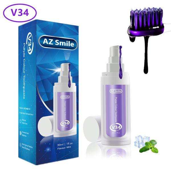 AZ Smile Purple Colour Corrector Serum Teeth Whitening Toothpaste Kit 30ML