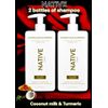2pk NATIVE Coconut Milk & Turmeric Curl Care Shampoo 487ml Each