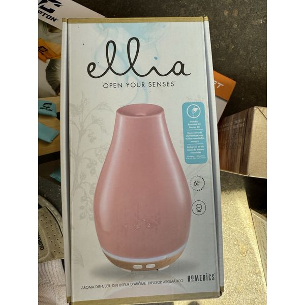 HoMedics Ultrasonic Aroma Diffuser, includes essential oil starter kit NOB