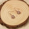 Philip Jones Rose Gold Plated Daisy Drop Earrings
