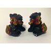 Shisa Figurine Amulet Shisa Compact Black