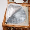 Wicker Picnic Baskets For 4 With Cooler Compartment/Cutlery Set for 4/ Plates